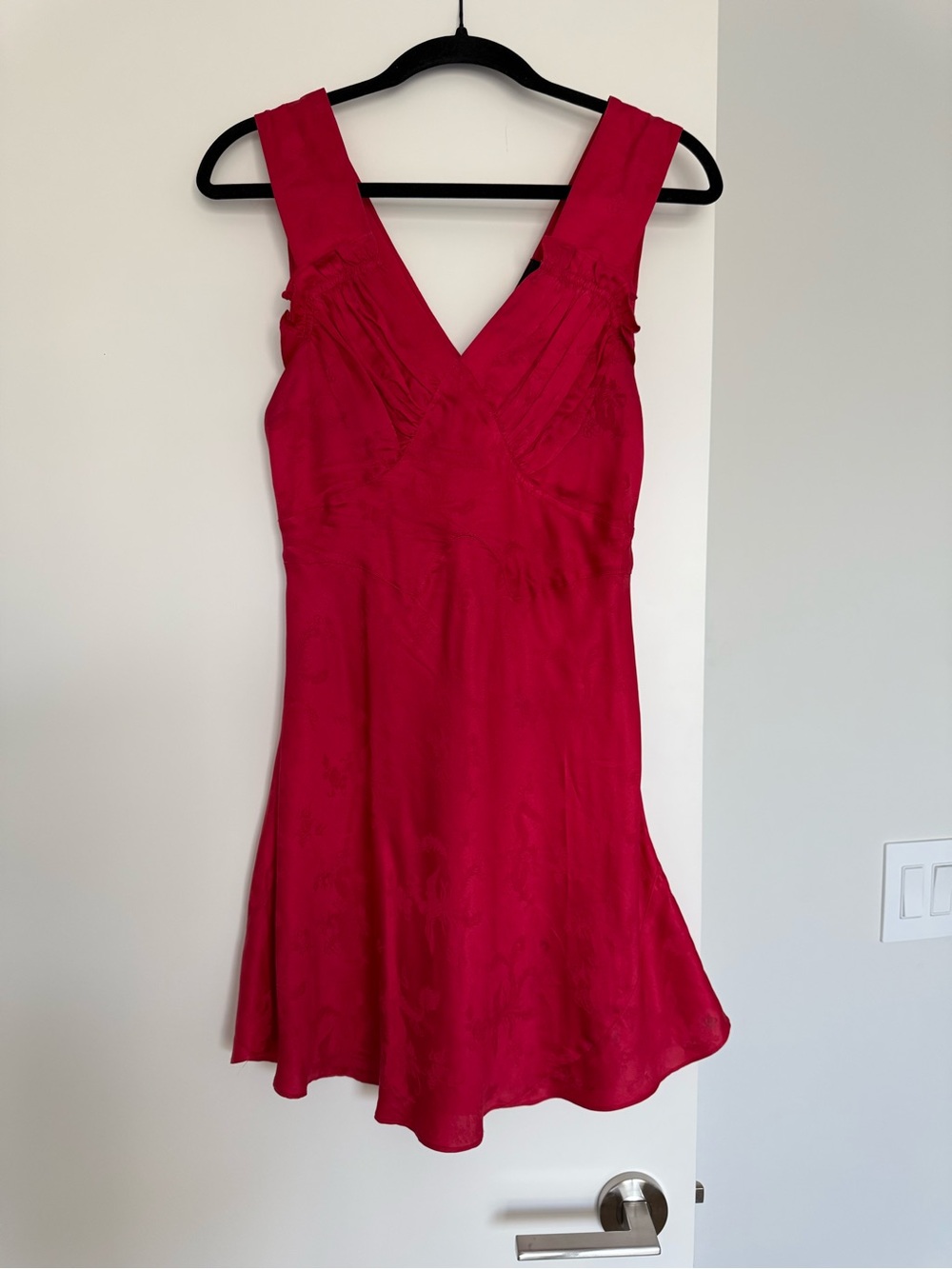 Realisation Par Red Satin Roxy Mini Dress - Picture 3 of 4